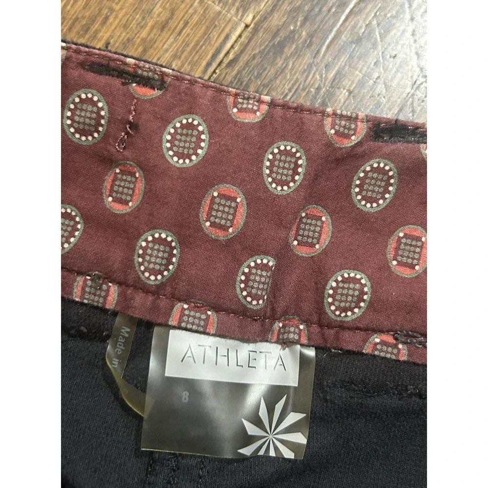 90s Athleta Size 8 Black Velvet Velour Mini‎ Skirt Urban Emo Grunge
